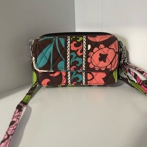 Vera Bradley All in one crossbody bag. Lola print, retired Good condition